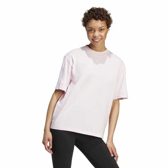 Дамски тениски и фланелки Adidas Essentials 3 Stripe T-Shirt Womens Ясно розово Adidas Essentials 3 Stripe T-Shirt Womens Ясно розово Дамски тениски и фланелки