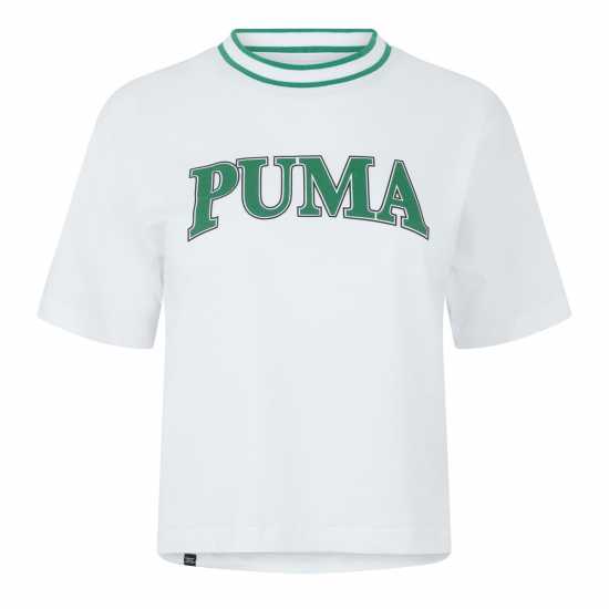 Дамски тениски и фланелки Puma Squad Graphic Tee T-Shirt Womens Бяло/Зелено Puma Squad Graphic Tee T-Shirt Womens Бяло/Зелено Дамски тениски и фланелки