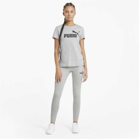 Puma Тениска С Лого No1 Logo Tee LT Хизер Дамски тениски и фланелки