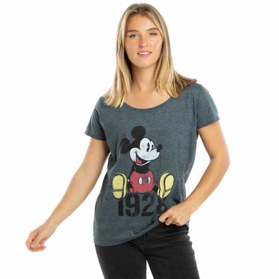 Disney Regular Fit T-Shirt Сиво 