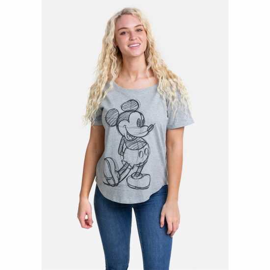Disney Regular Fit T-Shirt Сиво 