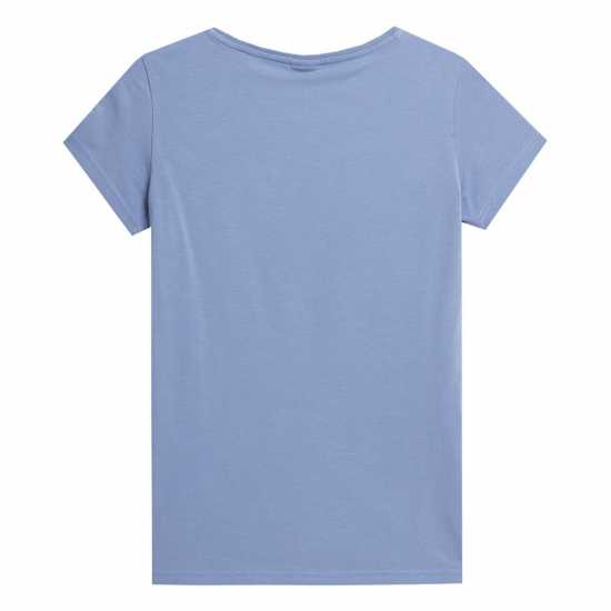 4F Big Logo T-Shirt Womens Деним Дамски тениски и фланелки