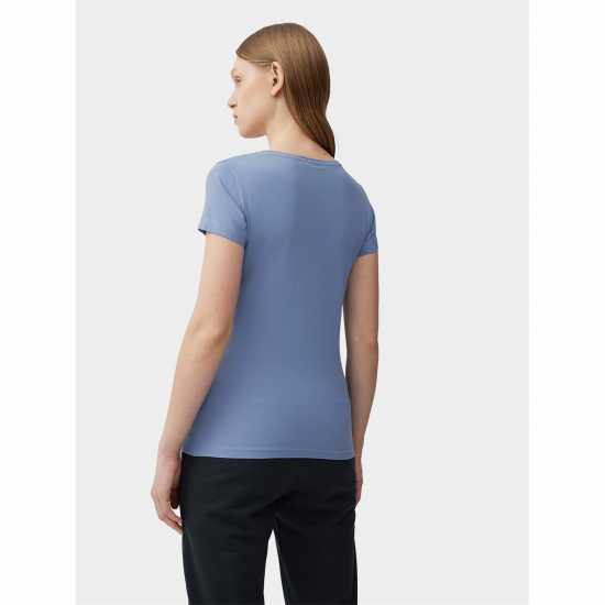 4F Big Logo T-Shirt Womens Деним Дамски тениски и фланелки