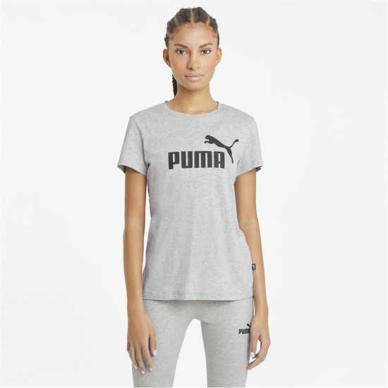 Puma Тениска No1 Logo Qt T Shirt Med Grey Дамски тениски с яка