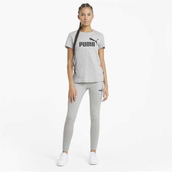 Puma Тениска No1 Logo Qt T Shirt Med Grey Дамски тениски с яка