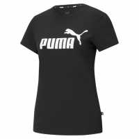Тениска Puma No1 Logo Qt T Shirt Black/White Дамски тениски с яка