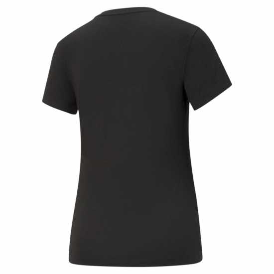 Puma Тениска No1 Logo Qt T Shirt Black/White - Дамски тениски с яка
