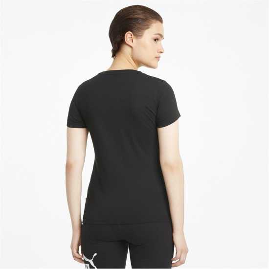 Puma Тениска No1 Logo Qt T Shirt Black/White Дамски тениски с яка