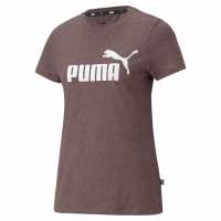 Тениска Puma No1 Logo Qt T Shirt Fudge Heather Дамски тениски и фланелки
