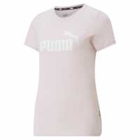 Тениска Puma No1 Logo Qt T Shirt Chalk Pink Дамски тениски с яка