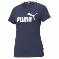 Тениска Puma No1 Logo Qt T Shirt Navy Дамски тениски с яка