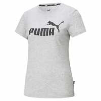 Puma Тениска No1 Logo Qt T Shirt Medium Grey Hth Дамски тениски и фланелки