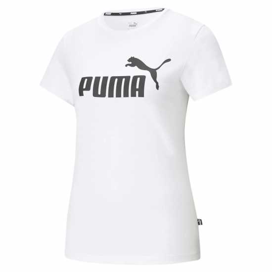 Puma Тениска No1 Logo Qt T Shirt White/Black Дамски тениски с яка