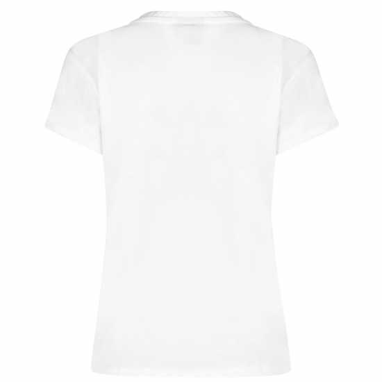 La Gear Дамска Тениска V-Образно Деколте V Neck T Shirt Ladies White - Дамски тениски с яка
