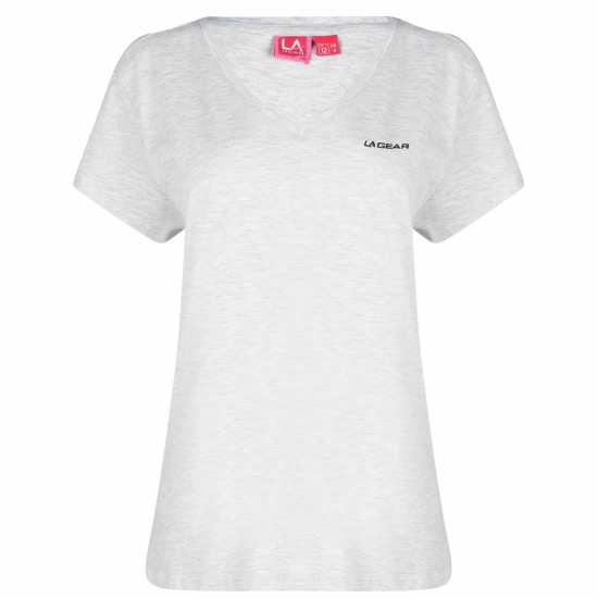 La Gear Дамска Тениска V-Образно Деколте V Neck T Shirt Ladies  