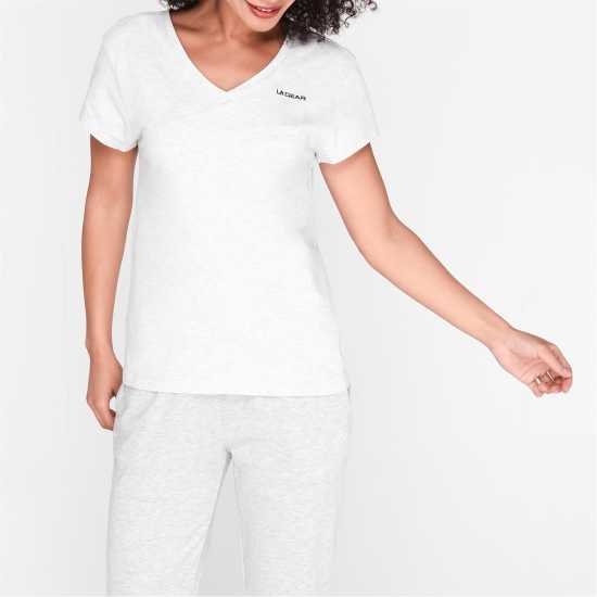 La Gear Дамска Тениска V-Образно Деколте V Neck T Shirt Ladies  