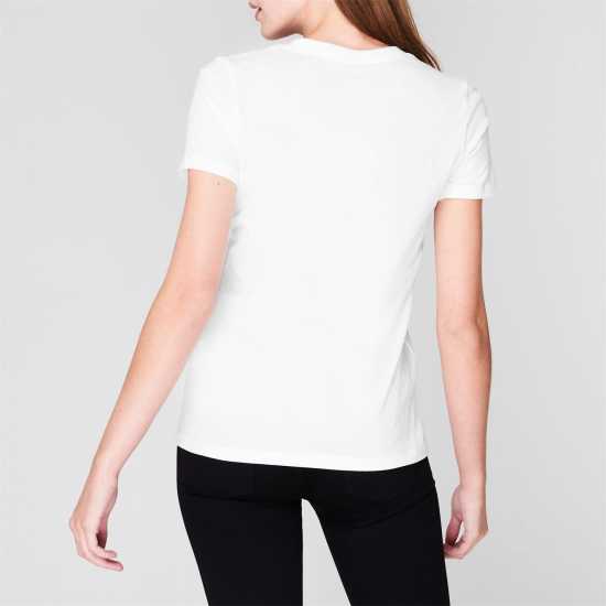 Converse Дамска Тениска Nova Logo T Shirt Ladies White - Дамски тениски и фланелки