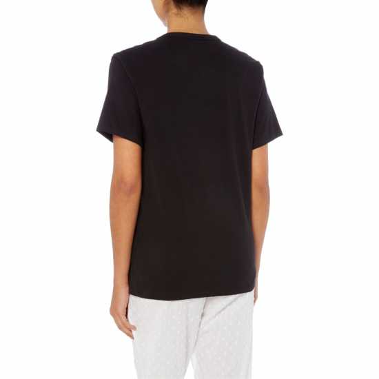 Calvin Klein Тениска Logo T Shirt Black Дамски пижами