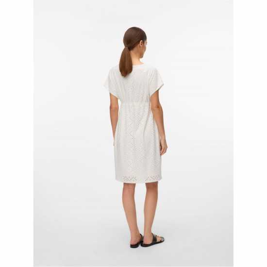 Mamalicious Women's Mama Tassa Mini Dress Снежана Бяла 