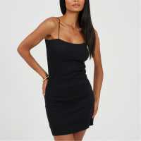 Brave Soul Womens Spaghetti Strap Mini Dress Черно 