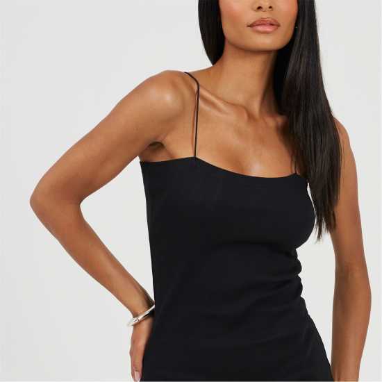 Brave Soul Womens Spaghetti Strap Mini Dress Черно 