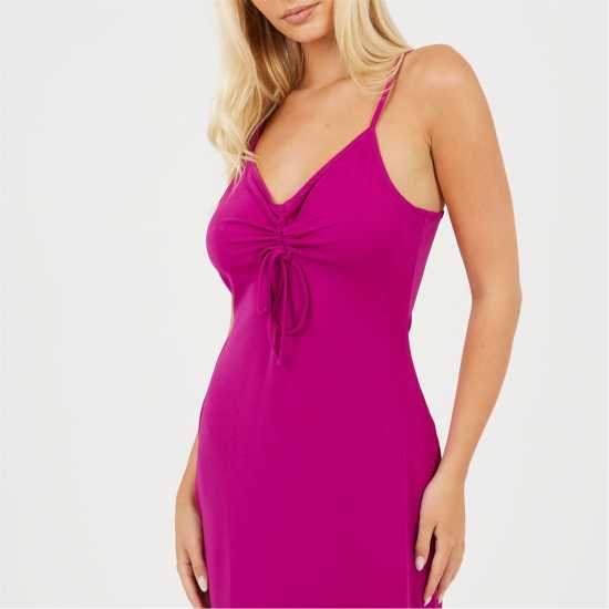Brave Soul Рокля С Презрамки Cami Dress Ld99 Dark Pink 
