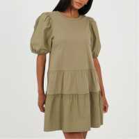 Brave Soul Crnck Dress Ld99 Khaki 