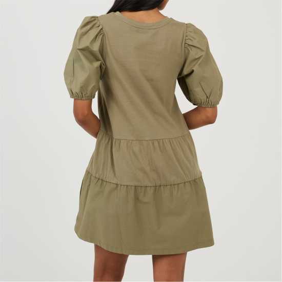 Brave Soul Crnck Dress Ld99 Khaki Brave Soul Crnck Dress Ld99 Khaki