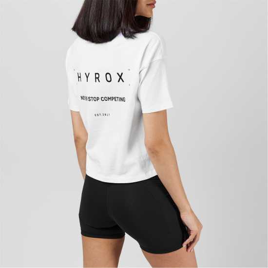 Puma X Hyrox World Cropped T-Shirt Adults Пума Бяло Дамски тениски и фланелки