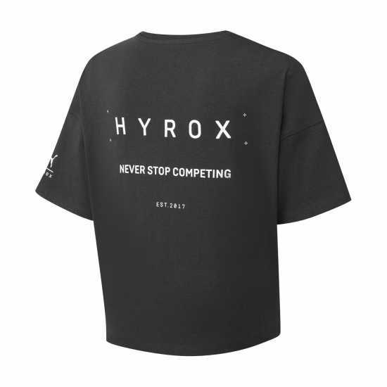 Puma X Hyrox World Cropped T-Shirt Adults Черно Пума Дамски тениски и фланелки
