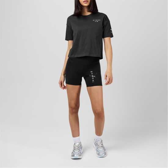 Puma X Hyrox World Cropped T-Shirt Adults Черно Пума Дамски тениски и фланелки