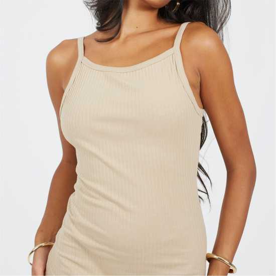 Brave Soul Дамска Рокля Women's Bodycon Dress Камък 