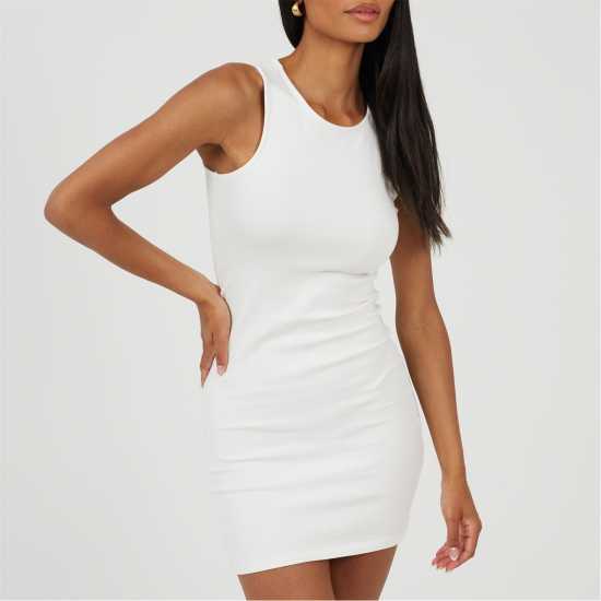 Brave Soul Дамска Рокля Women's Bodycon Dress Бяло Brave Soul Дамска Рокля Women's Bodycon Dress Бяло