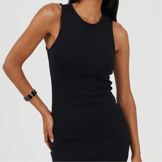 Brave Soul Дамска Рокля Women's Bodycon Dress Черно 