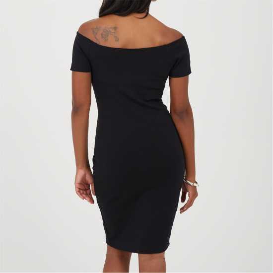 Brave Soul Дамска Рокля Women's Bodycon Dress Черно 