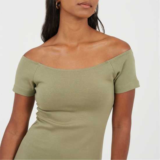 Brave Soul Дамска Рокля Women's Bodycon Dress Хаки Brave Soul Дамска Рокля Women's Bodycon Dress Хаки