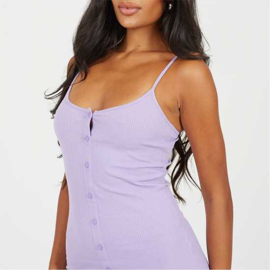 Brave Soul Дамска Рокля Women's Heavy Rib Bodycon Dress Виолетово 