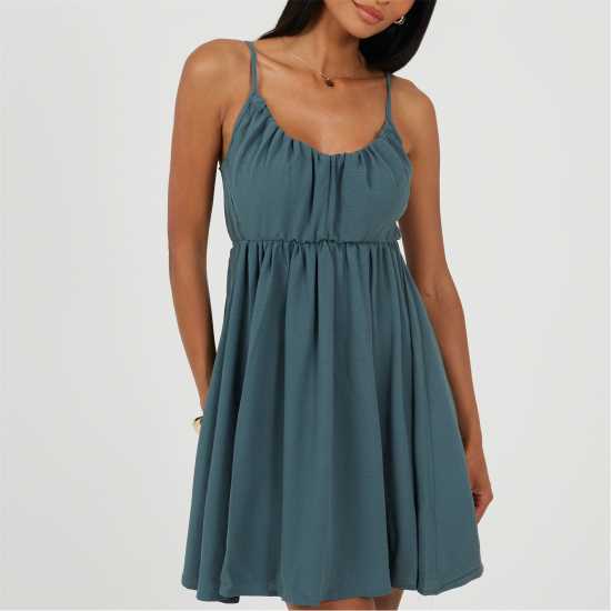 Brave Soul Women's Mini Dress Стил Син Brave Soul Women's Mini Dress Стил Син