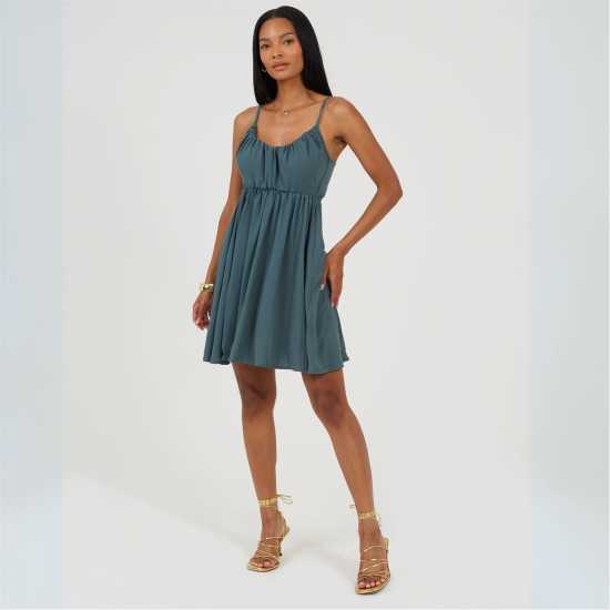 Brave Soul Women's Mini Dress Стил Син Brave Soul Women's Mini Dress Стил Син