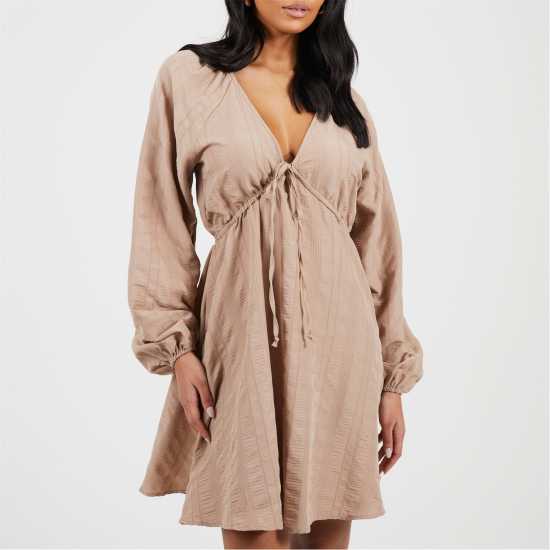 Brave Soul Women's Mini Dress Тоуп 