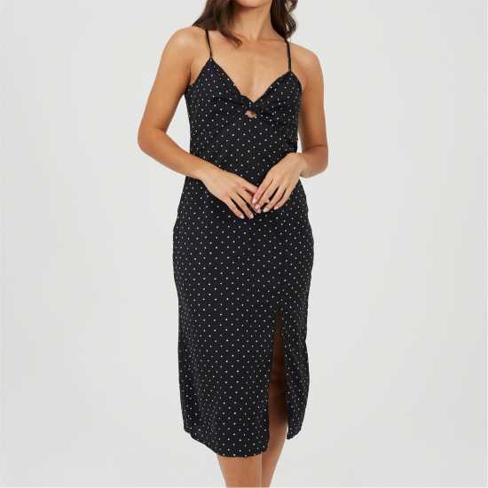 Brave Soul Дамска Рокля Women's Polka Dot Slip Dress  