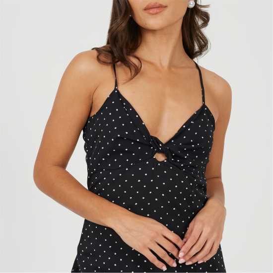 Brave Soul Дамска Рокля Women's Polka Dot Slip Dress  
