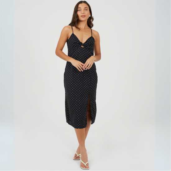 Brave Soul Дамска Рокля Women's Polka Dot Slip Dress  