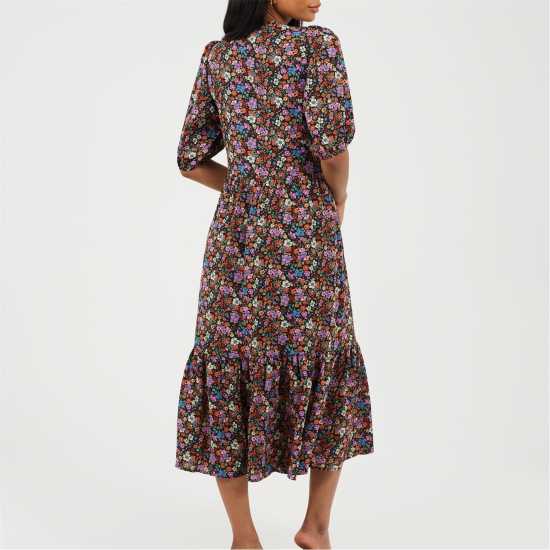 Brave Soul Women's V Neck A Line Dress  