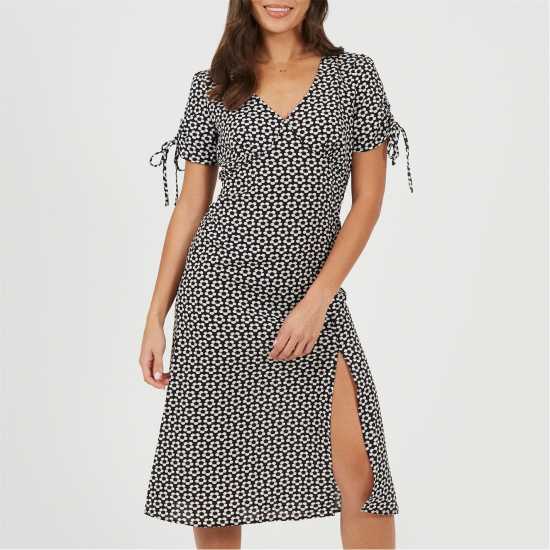 Brave Soul Women's Short Sleeve A Line Dress  