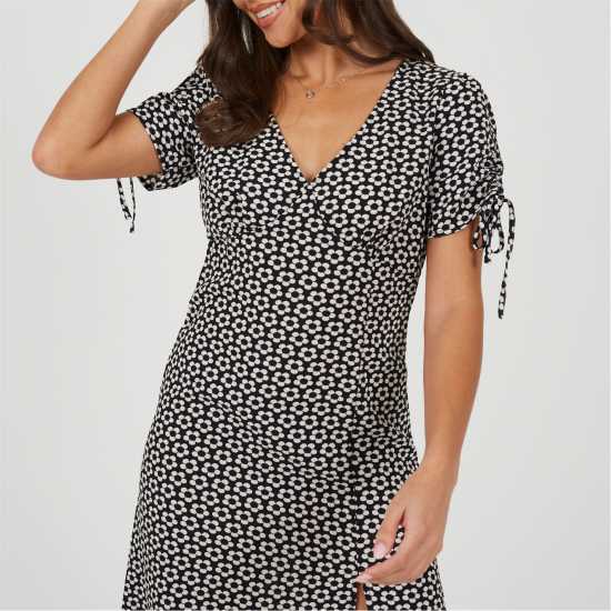 Brave Soul Women's Short Sleeve A Line Dress  