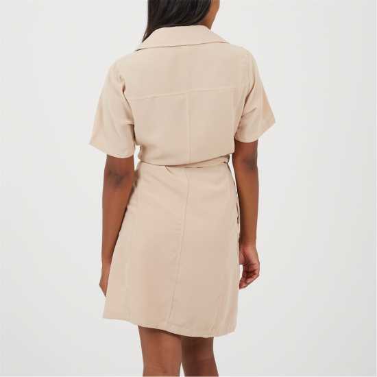 Brave Soul Women's Short Sleeve Wrap Dress  