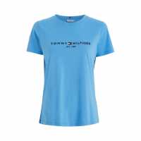 Tommy Hilfiger Тениска Essential T Shirt Hydrangea Blue Holiday Essentials