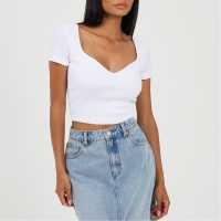 Brave Soul Shrt Slv Tee Ld99 White 