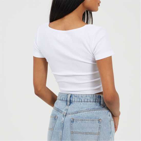 Brave Soul Shrt Slv Tee Ld99 White Brave Soul Shrt Slv Tee Ld99 White